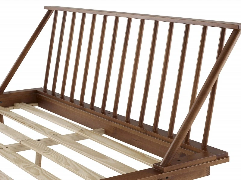 Solid Modern Wood Spindle Bed